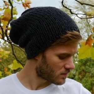 Men slouchy beanie set of 4